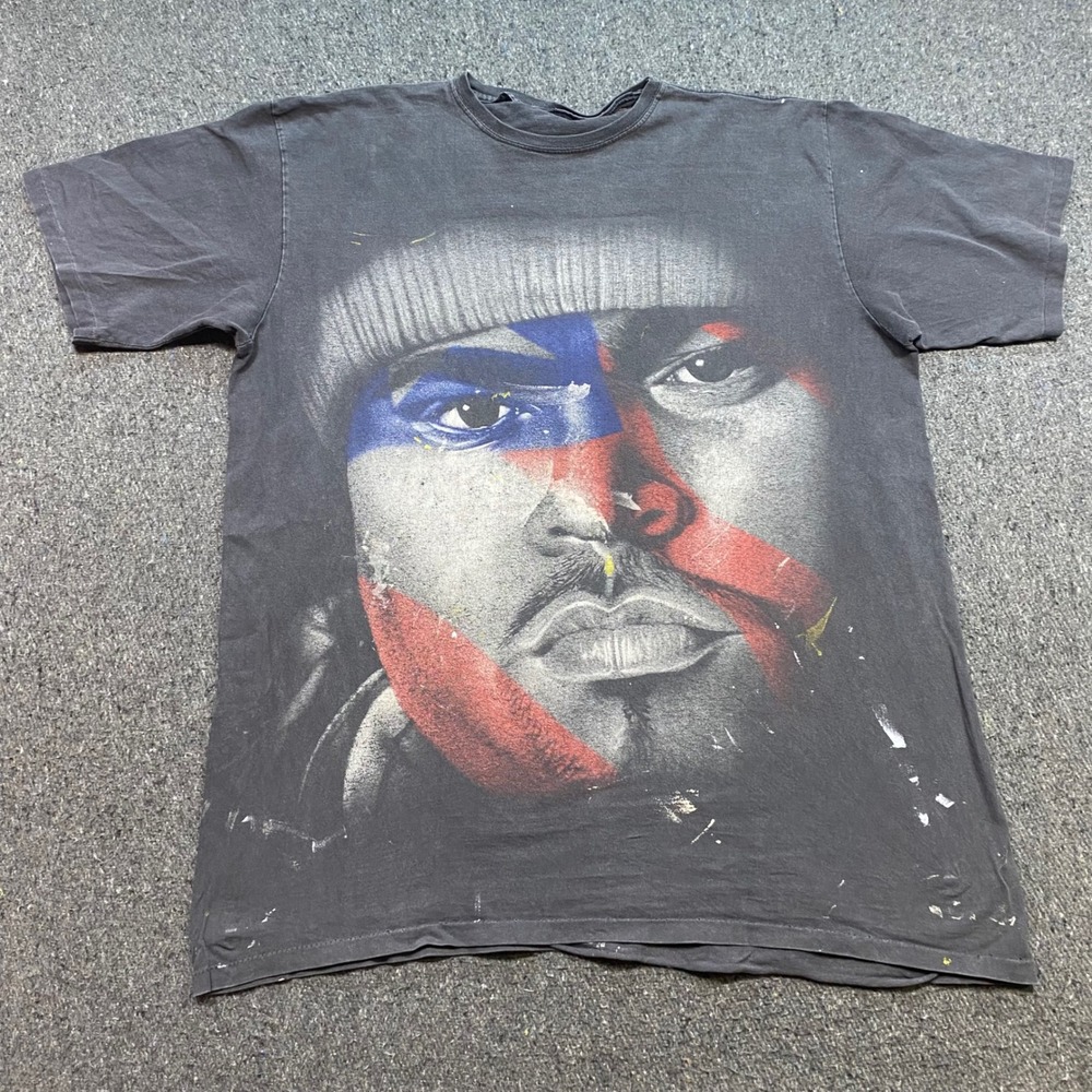 Big Pun Graphic TShirt Sz XL Mens Black Hip Hop Streetwear Grunge Distressed Tee